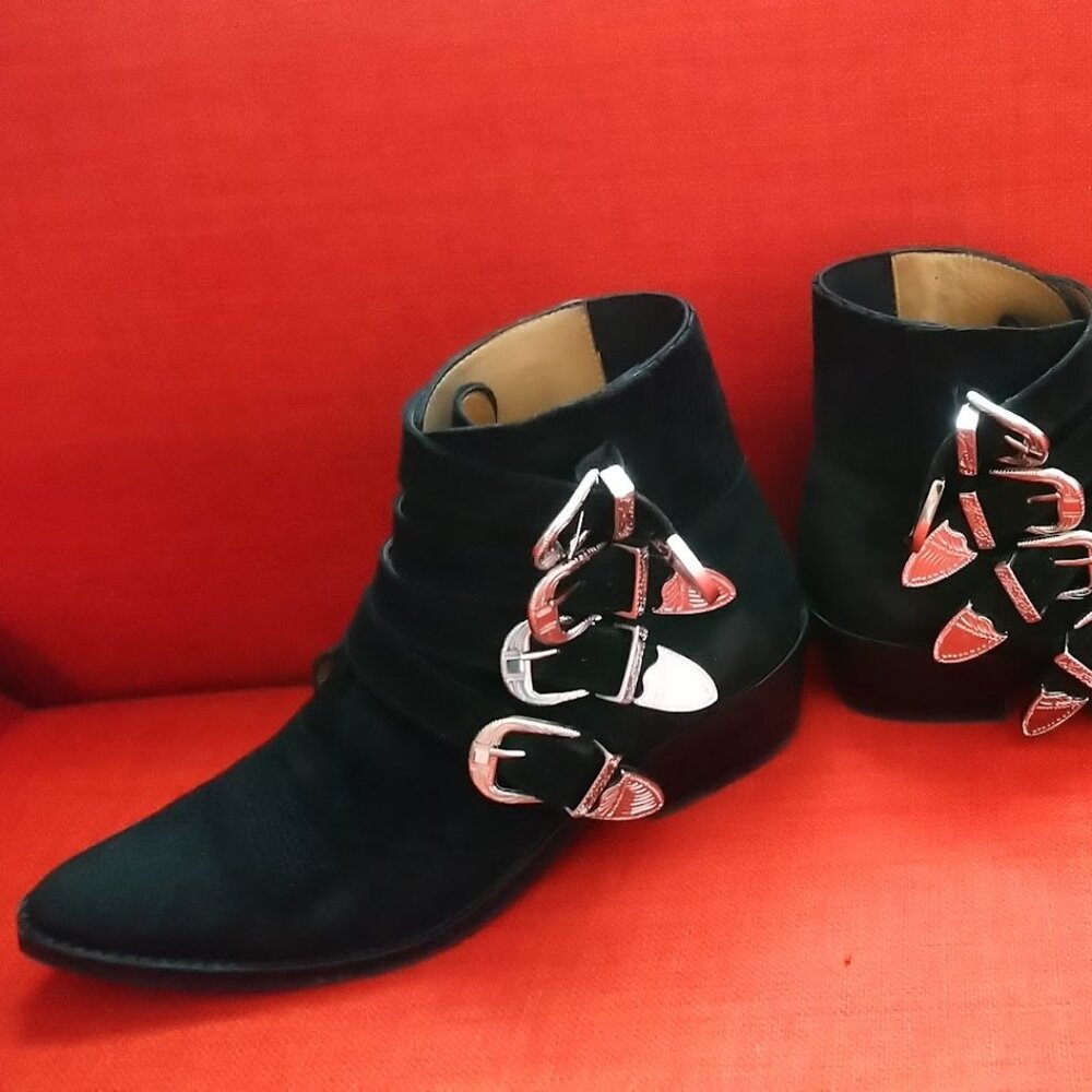 Toga Pulla Black Suede Boots